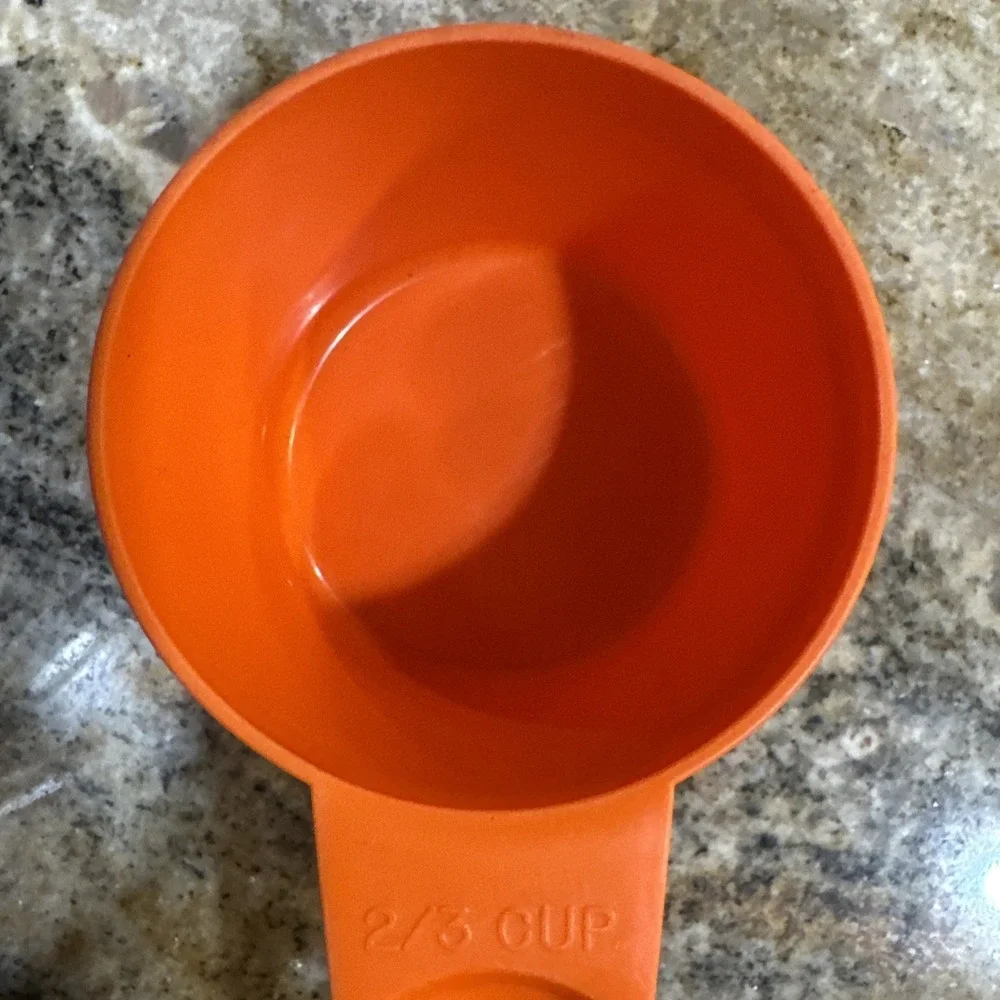 TUPPERWARE Orange 2/3 Cup Measuring Cup Replacement Vintage